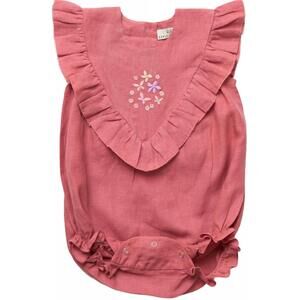 NEW EARLY SUNDAY baby girl's lucy bubble onesie in old rose